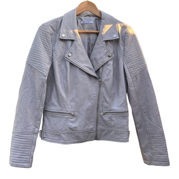 JUST JEANS, leather look jacket, size 12 - Picture 2 of 10